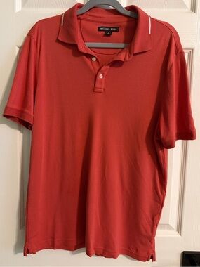 Michael Kors Men's Coral-Red Polo Shirt